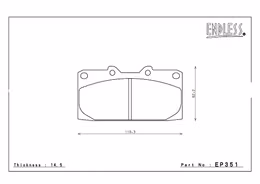EP351SSY, ENDLESS EP351SSY Front brake pads SUBARU IMPREZA WRX (GDA)/NISSAN S13/S14 in UAE, Dubai. Condition - new. Price 720 AED. Photo, seller contacts | AUTO.AE
