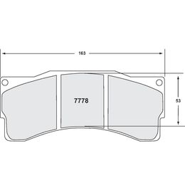 7778.11.25.44, PFC 7778.11.25.44 Front Brake Pads RACE for Caliper AP Racing CP6230 / Brembo B55 Family / BMW Z4 GT3 (11 Compound, 25 mm) in UAE, Dubai. Condition - new. Price 2,140 AED. Photo, seller contacts | AUTO.AE