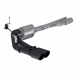 S5092BLK, MBRP S5092BLK Cat-Back 3" Armor BLK (Black-Coated Aluminized Steel / Dual) for CHEVROLET Silverado 1500 / GMC Sierra 1500 5.3L 2019- in UAE, Dubai. Condition - new. Price 4,890 AED. Photo, seller contacts | AUTO.AE