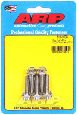 611-1000, ARP 611-1000 SAE Bolt Kit 1/4-20 x 1.000 12pt SS bolts в ОАЭ, Дубай. Состояние - новое. Цена 190 AED. Фото, контакты продавца | AUTO.AE