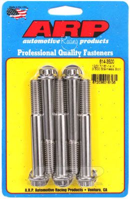 614-3500, ARP 614-3500 SAE Bolt Kit 7/16-14 X 3.500 12pt 1/2 wrenching SS bolts в ОАЭ, Дубай. Состояние - новое. Цена 290 AED. Фото, контакты продавца | AUTO.AE