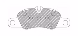 FCP4805H, FERODO FCP4805H Front Brake Pads DS2500 for PORSCHE 718 Cayman 2.5 GTS / S 2.5 (982) / 911 Carrera (991 / 997) في الإمارات, دبي. Condition - new. Price 1,620 AED. Photo, seller contacts | AUTO.AE