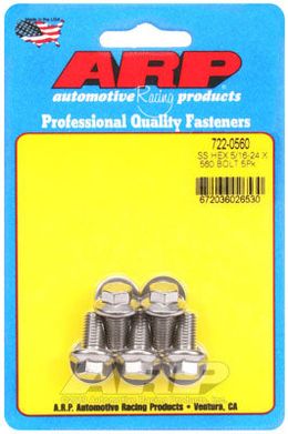 722-0560, ARP 722-0560 SAE Bolt Kit 5/16-24 x .560 hex SS bolts в ОАЭ, Дубай. Состояние - новое. Цена 200 AED. Фото, контакты продавца | AUTO.AE
