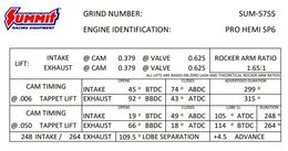 SUM-5755, Summit Racing™ Pro Hemi Automotive Camshafts SUM-5755 في الإمارات, دبي. Condition - new. Price 1,730 AED. Photo, seller contacts | AUTO.AE