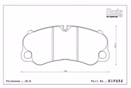 EIP252ME20, ENDLESS EIP252ME20 Front brake pads PORSCHE 991 GT3 PCCB в ОАЭ, Дубай. Состояние - новое. Цена 1 930 AED. Фото, контакты продавца | AUTO.AE