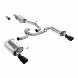 SSXVW753, MILLTEK SSXVW753 Cat-Back Exhaust, 3" (Cerakote Black GT-100 Trims) for VW Golf Alltrack 1.8 (MK7) 2016-2021 in UAE, Dubai. Condition - new. Price 8,820 AED. Photo, seller contacts | AUTO.AE