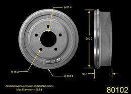 BEN-PDR0752, Bendix Brakes Brake Drums for 2000-2003 F-150, 2004 F-150 HERITAGE - PDR0752 في الإمارات, دبي. Condition - new. Price 390 AED. Photo, seller contacts | AUTO.AE