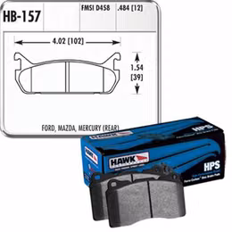 HWK-HB157F-484, Hawk Performance HPS Brake Pads HB157F.484 in UAE, Dubai. Condition - new. Price 650 AED. Photo, seller contacts | AUTO.AE