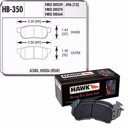 HWK-HB350E-496, Hawk Performance Blue 9012 Racing Brake Pads HB350E.496 in UAE, Dubai. Condition - new. Price 790 AED. Photo, seller contacts | AUTO.AE