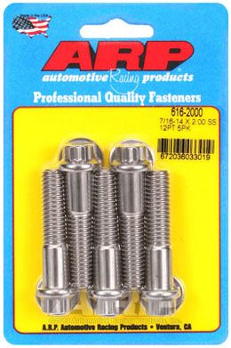 616-2000, ARP 616-2000 SAE Bolt Kit 7/16-14 X 2.000 12pt SS bolts в ОАЭ, Дубай. Состояние - новое. Цена 270 AED. Фото, контакты продавца | AUTO.AE