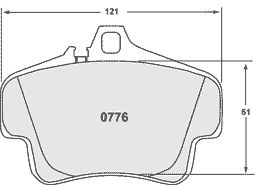 0776.08.17.44, PFC 0776.08.17.44 Rear brake pads CMPD 08 17mm PORSCHE 996/997 (except 997 Turbo/GT3) في الإمارات, دبي. Condition - new. Price 2,500 AED. Photo, seller contacts | AUTO.AE