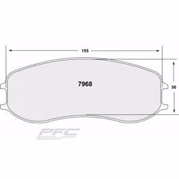 7968.82.28.44, PFC 7968.82.28.44 Front Brake Pads RACING 82 CMPD 28 mm for PORSCHE Cayman GT4/991 Cup with ABS في الإمارات, دبي. Condition - new. Price 3,180 AED. Photo, seller contacts | AUTO.AE