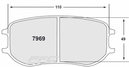 7969.12.26.44, PFC 7969.12.26.44 Rear brake pads 12 CMPD 26mm PORSCHE Cayman GT4 Clubsport GT4CS / 991 Cup ZR68 caliper в ОАЭ, Дубай. Состояние - новое. Цена 3 640 AED. Фото, контакты продавца | AUTO.AE