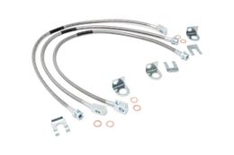 ROU-89715, Rough Country Stainless Steel Extended Brake Lines for 1985-2001 CHEROKEE, 1987-2006 WRANGLER - 89715 في الإمارات, دبي. Condition - new. Price 430 AED. Photo, seller contacts | AUTO.AE