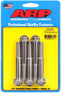 614-3000, ARP 614-3000 SAE Bolt Kit 7/16-14 X 3.000 12pt 1/2 wrenching SS bolts в ОАЭ, Дубай. Состояние - новое. Цена 280 AED. Фото, контакты продавца | AUTO.AE