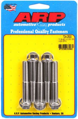 724-2500, ARP 724-2500 SAE Bolt Kit 7/16-20 x 2.500 hex SS bolts в ОАЭ, Дубай. Состояние - новое. Цена 280 AED. Фото, контакты продавца | AUTO.AE