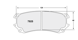 7925.12.30.44, PFC 7925.12.30.44 Brake pads RACE 12 CMPD 30MM rear PORSCHE 991 GT3R ZR77 PFC في الإمارات, دبي. Condition - new. Price 4,370 AED. Photo, seller contacts | AUTO.AE