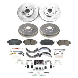 PWR-K15498DK, PowerStop Z23 Evolution Sport Disc and Drum Brake Upgrade Kits for 2016 IA, 2019-2020 YARIS, 2017-2018 YARIS IA - K15498DK في الإمارات, دبي. Condition - new. Price 1,270 AED. Photo, seller contacts | AUTO.AE