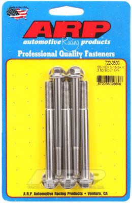 722-3500, ARP 722-3500 SAE Bolt Kit 5/16-24 x 3.500 hex SS bolts في الإمارات, دبي. Condition - new. Price ⁦240 AED⁩. Photo, seller contacts | AUTO.AE