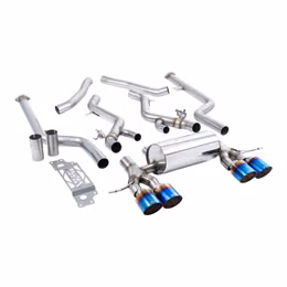 SSXBM1309, MILLTEK SSXBM1309 Cat-Back Exhaust, 3" (Blue Titanium GT-115 Trims) for BMW M2 (G87) Non-OPF/GPF in UAE, Dubai. Condition - new. Price 25,720 AED. Photo, seller contacts | AUTO.AE