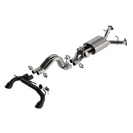 140934CB, BORLA 140934CB Exhaust System Cat-Back 2.75", ATAK (4" Black Chrome Tips) for FORD Bronco Raptor 2022- в ОАЭ, Дубай. Состояние - новое. Цена 14 290 AED. Фото, контакты продавца | AUTO.AE