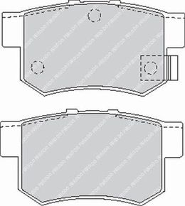 FCP956H, FERODO FCP956H Rear Brake Pads DS2500 for HONDA Civic 7 Type-R in UAE, Dubai. Condition - new. Price 880 AED. Photo, seller contacts | AUTO.AE