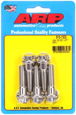 615-1500, ARP 615-1500 SAE Bolt Kit 3/8-16 x 1.500 12pt 7/16 wrenching SS bolts в ОАЭ, Дубай. Состояние - новое. Цена 240 AED. Фото, контакты продавца | AUTO.AE