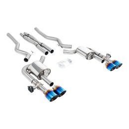 SSXFD419, MILLTEK SSXFD419 Cat-Back Exhaust, 2.76" (Blue Titanium GT-115 Tips) for FORD Mustang Dark Horse (S650) / Mach 1 (S550) في الإمارات, دبي. Condition - new. Price 22,140 AED. Photo, seller contacts | AUTO.AE