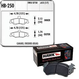 HWK-HB250S-653, Hawk Performance HT 10 Racing Brake Pads for 1998-2002 CAMARO, FIREBIRD - HB250S.653 في الإمارات, دبي. Condition - new. Price 1,170 AED. Photo, seller contacts | AUTO.AE