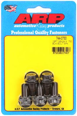744-0750, ARP 744-0750 SAE Bolt Kit 3/8-24 x .750 12pt 7/16 wrenching black oxide bolts в ОАЭ, Дубай. Состояние - новое. Цена 190 AED. Фото, контакты продавца | AUTO.AE