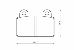 EP452CCRg, ENDLESS EP452CCRg Rear brake pads MITSUBISHI LANCER EVO X (08-12 g.) في الإمارات, دبي. Condition - new. Price 1,190 AED. Photo, seller contacts | AUTO.AE