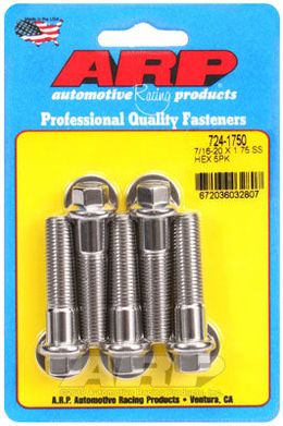 724-1750, ARP 724-1750 SAE Bolt Kit 7/16-20 x 1.750 hex SS bolts in UAE, Dubai. Condition - new. Price 260 AED. Photo, seller contacts | AUTO.AE