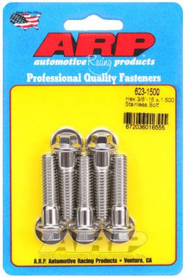 623-1500, ARP 623-1500 SAE Bolt Kit 3/8-16 x 1.500 hex SS bolts в ОАЭ, Дубай. Состояние - новое. Цена 230 AED. Фото, контакты продавца | AUTO.AE