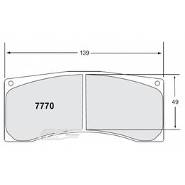 7770.84.18.44, PFC 7770.84.18.44 Rear Brake Pads RACING 84 CMPD 18 mm for FORD Mustang GT4 в ОАЭ, Дубай. Состояние - новое. Цена 3 010 AED. Фото, контакты продавца | AUTO.AE