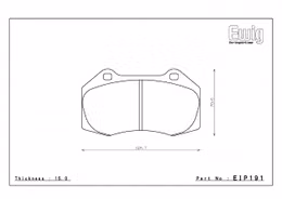 EIP191MX72, ENDLESS EIP191MX72 Front brake pads RENAULT CLIO RS, OPEL CORSA OPC NE, ABARTH 500 في الإمارات, دبي. Condition - new. Price 1,170 AED. Photo, seller contacts | AUTO.AE