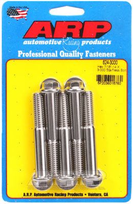 624-3000, ARP 624-3000 SAE Bolt Kit 7/16-14 X 3.000 hex 1/2 wrenching SS bolts в ОАЭ, Дубай. Состояние - новое. Цена 280 AED. Фото, контакты продавца | AUTO.AE