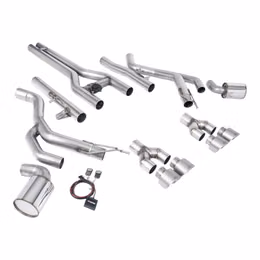 SSXDOD103, MILLTEK SSXDOD103 Front Pipe-Back Exhaust, 3" (Brushed Titanium GT-100 Tips) for DODGE Challenger SRT Hellcat 2015-2022 in UAE, Dubai. Condition - new. Price 25,600 AED. Photo, seller contacts | AUTO.AE