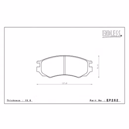 EP262SSY, ENDLESS EP262SSY NISSAN PULSAR (RNN14) Brake pads front SSY в ОАЭ, Дубай. Состояние - новое. Цена 830 AED. Фото, контакты продавца | AUTO.AE