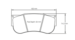 2560-RST1, PAGID 2560-RST1 Front brake pads RST1 NISSAN GT-R NISMO GT3 [race car] / AP Racing CP6210 D64/CP6269 в ОАЭ, Дубай. Состояние - новое. Цена 3 720 AED. Фото, контакты продавца | AUTO.AE