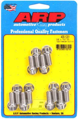 400-1201, ARP 400-1201 Header Bolt & Stud Kit for Chevrolet Small Block. 0.750˝ UHL в ОАЭ, Дубай. Состояние - новое. Цена 240 AED. Фото, контакты продавца | AUTO.AE