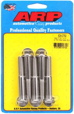 624-2750, ARP 624-2750 SAE Bolt Kit 7/16-14 X 2.750 hex 1/2 wrenching SS bolts в ОАЭ, Дубай. Состояние - новое. Цена 270 AED. Фото, контакты продавца | AUTO.AE