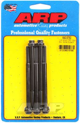 640-3750, ARP 640-3750 SAE Bolt Kit 1/4-20 x 3.750 12pt black oxide bolts в ОАЭ, Дубай. Состояние - новое. Цена 200 AED. Фото, контакты продавца | AUTO.AE