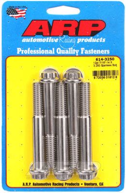 614-3250, ARP 614-3250 SAE Bolt Kit 7/16-14 X 3.250 12pt 1/2 wrenching SS bolts в ОАЭ, Дубай. Состояние - новое. Цена 280 AED. Фото, контакты продавца | AUTO.AE
