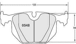 0548.11.16.44, PFC 0548.11.16.44 Rear Brake Pads for BMW 330i (E46) / M3 (E46) / Z4 M Coupe (11 Compound, 16mm) in UAE, Dubai. Condition - new. Price 1,990 AED. Photo, seller contacts | AUTO.AE