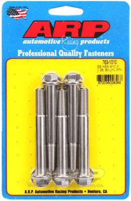 763-1010, ARP 763-1010 Metric Thread Bolt Kit M10 x 1.25 x 80 hex SS bolts в ОАЭ, Дубай. Состояние - новое. Цена 290 AED. Фото, контакты продавца | AUTO.AE