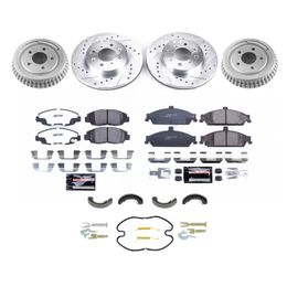 PWR-K15507DK, PowerStop Z23 Evolution Sport Disc and Drum Brake Upgrade Kits for 2000 CIVIC - K15507DK في الإمارات, دبي. Condition - new. Price 1,420 AED. Photo, seller contacts | AUTO.AE