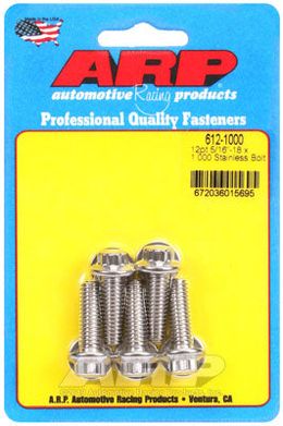 612-1000, ARP 612-1000 SAE Bolt Kit 5/16-18 x 1.000 12pt SS bolts في الإمارات, دبي. Condition - new. Price 200 AED. Photo, seller contacts | AUTO.AE