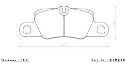 EIP215CCRg, ENDLESS EIP215CCRg Rear brake pads PORSCHE 3.8 CARRERA S/4S (cast iron and PCCB) в ОАЭ, Дубай. Состояние - новое. Цена 1 270 AED. Фото, контакты продавца | AUTO.AE
