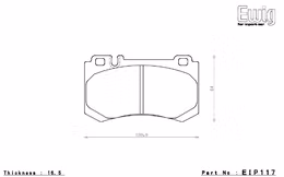 EIP117ME20, ENDLESS EIP117ME20 Brake pads MERCEDES-Benz AMG W211 E55/W220 S63L/W215 CL55,CL65/W219 CLS55 in UAE, Dubai. Condition - new. Price 1,130 AED. Photo, seller contacts | AUTO.AE