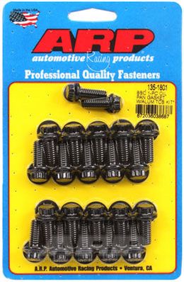 135-1801, ARP 135-1801 Oil Pan Bolt Kit for CHEVROLET Big Block 1-pc gasket w/ aluminum timing cover 12pt في الإمارات, دبي. Condition - new. Price 310 AED. Photo, seller contacts | AUTO.AE
